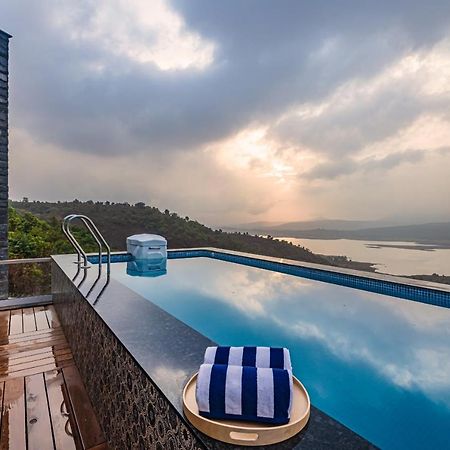 Saffronstays Kaia Waters By Kosha Villas, Pawna - Greek Style Villa With Panoramic View Of Pawna Lake Kolvan Kültér fotó