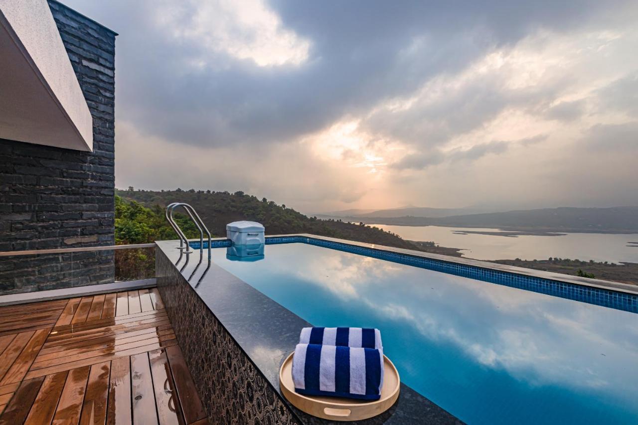 Saffronstays Kaia Waters By Kosha Villas, Pawna - Greek Style Villa With Panoramic View Of Pawna Lake Kolvan Kültér fotó