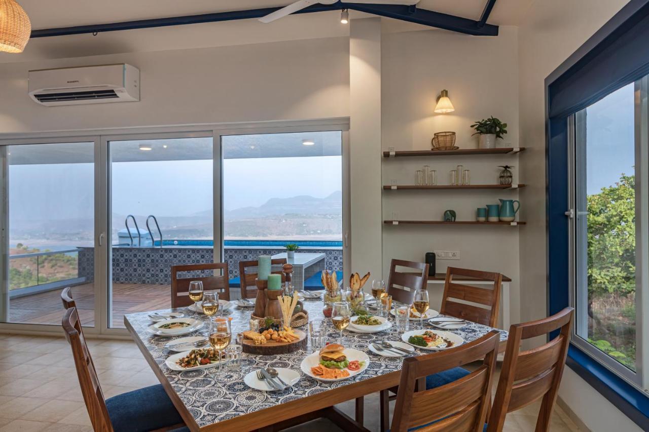 Saffronstays Kaia Waters By Kosha Villas, Pawna - Greek Style Villa With Panoramic View Of Pawna Lake Kolvan Kültér fotó