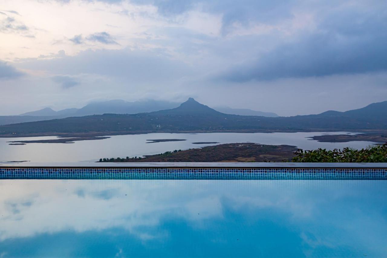 Saffronstays Kaia Waters By Kosha Villas, Pawna - Greek Style Villa With Panoramic View Of Pawna Lake Kolvan Kültér fotó