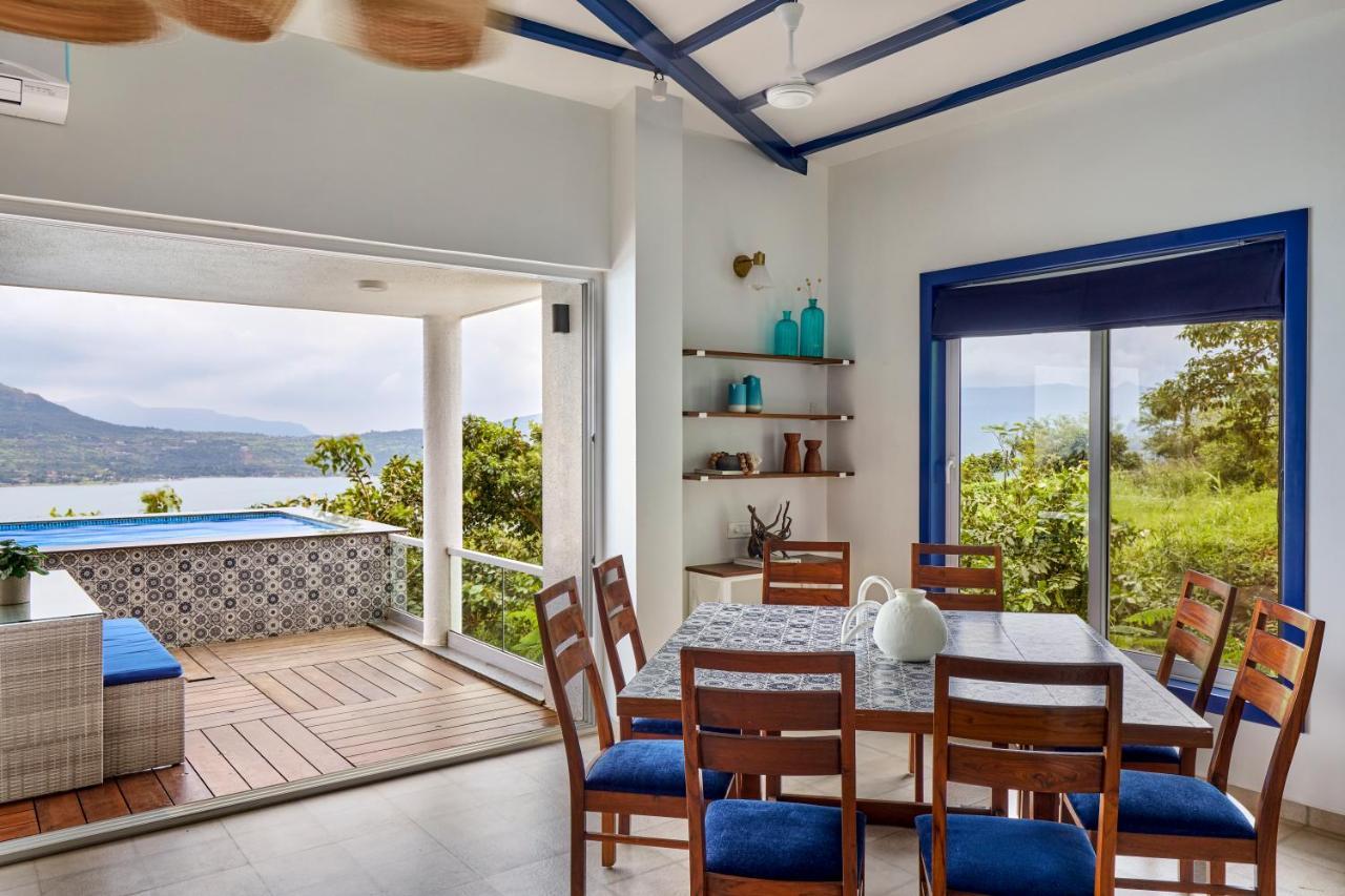 Saffronstays Kaia Waters By Kosha Villas, Pawna - Greek Style Villa With Panoramic View Of Pawna Lake Kolvan Kültér fotó