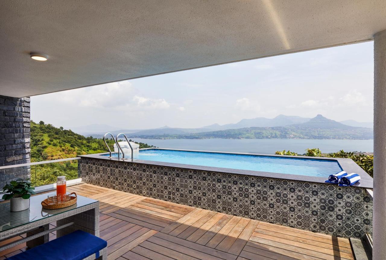 Saffronstays Kaia Waters By Kosha Villas, Pawna - Greek Style Villa With Panoramic View Of Pawna Lake Kolvan Kültér fotó