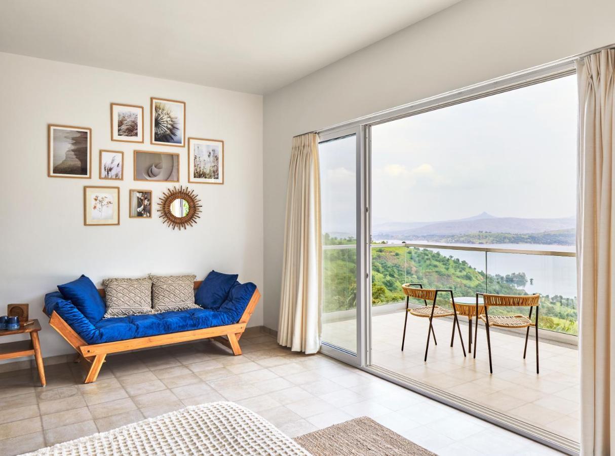Saffronstays Kaia Waters By Kosha Villas, Pawna - Greek Style Villa With Panoramic View Of Pawna Lake Kolvan Kültér fotó