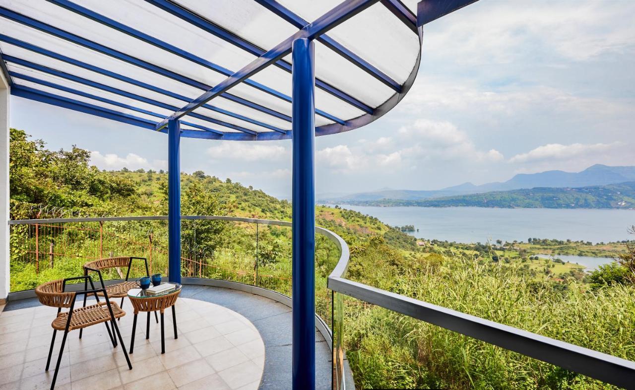 Saffronstays Kaia Waters By Kosha Villas, Pawna - Greek Style Villa With Panoramic View Of Pawna Lake Kolvan Kültér fotó